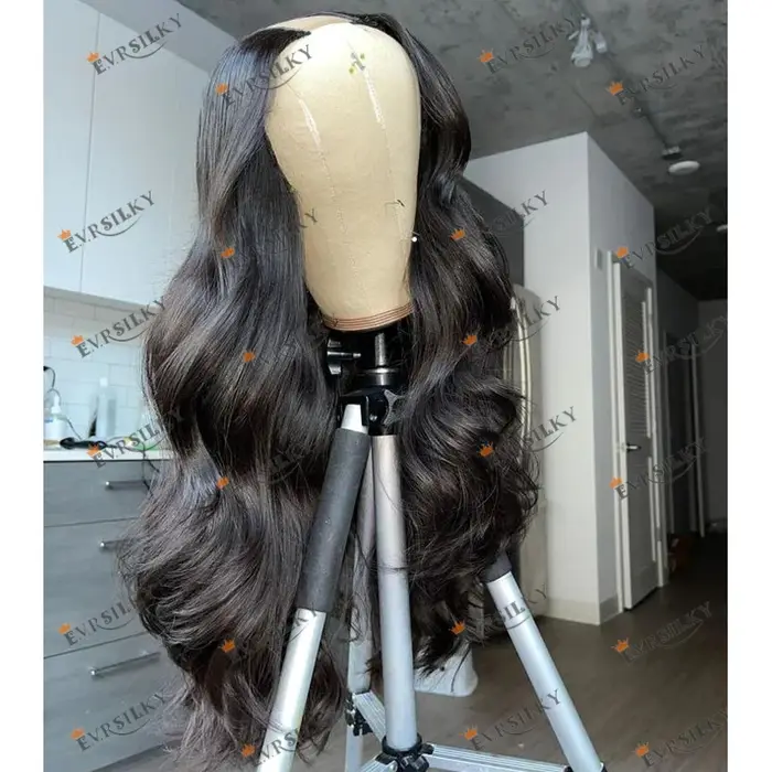 Perruques de cheveux humains vierges pour femmes noires, super longues, ondulées, document naturel, 