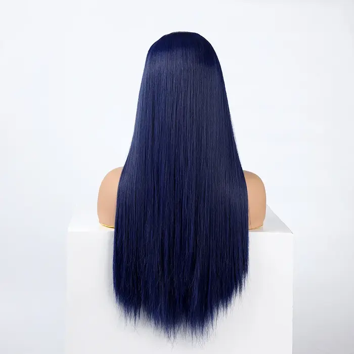 WHIMSICAL W synthétique bleu foncé cheveux femmes mode nouveau