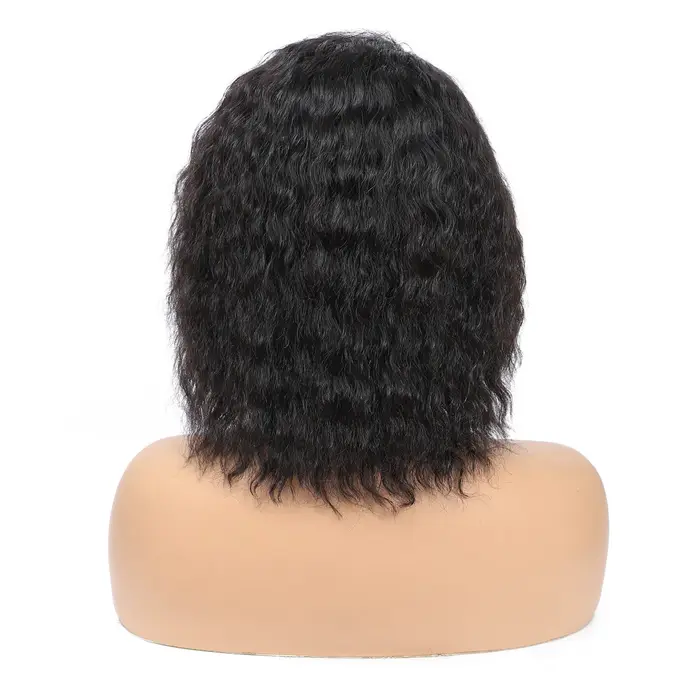Perruques de cheveux humains bouclés coupe lutin pour femme