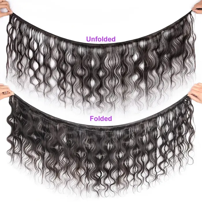 Tissage en lot brésilien naturel ondulé et humide