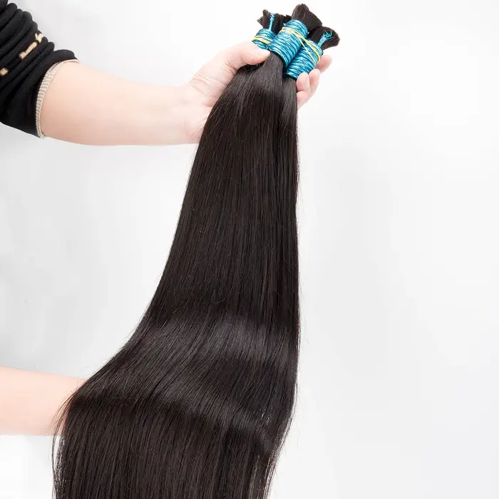 Tissage de cheveux vierges en vrac pour tressage