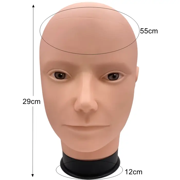 Tête de Mannequin masculin sans cheveux