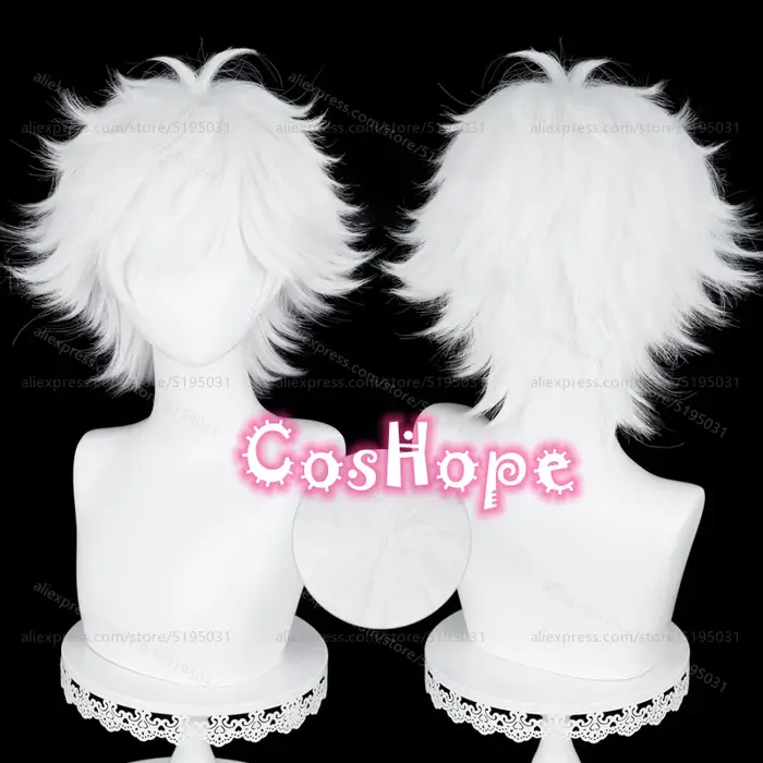 Qifrey – perruque synthétique courte et bouclée de 30cm