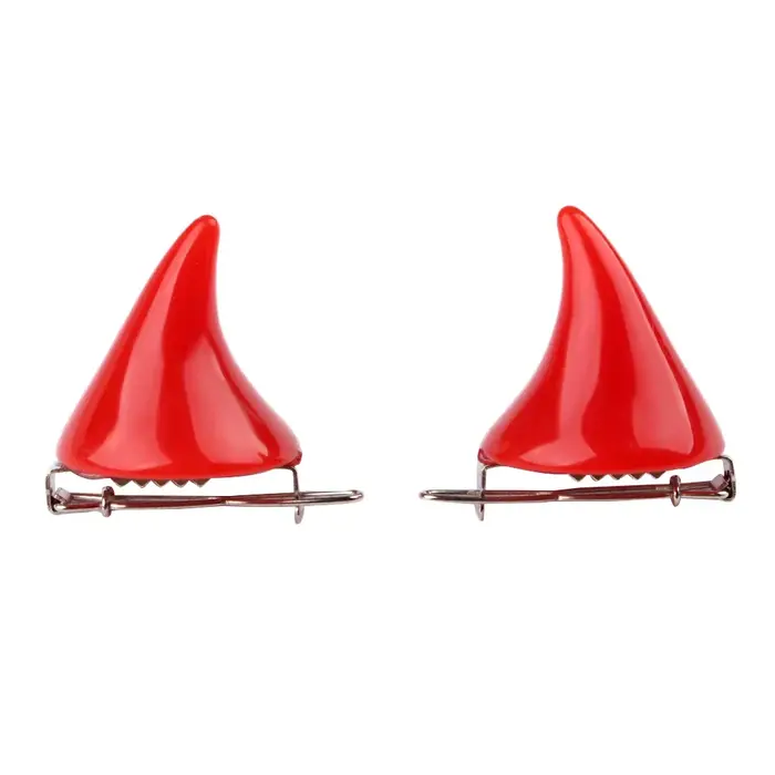Pinces à cheveux Halloween 1 paire, petites pinces à cheveux en forme de cornes de démon, accessoire