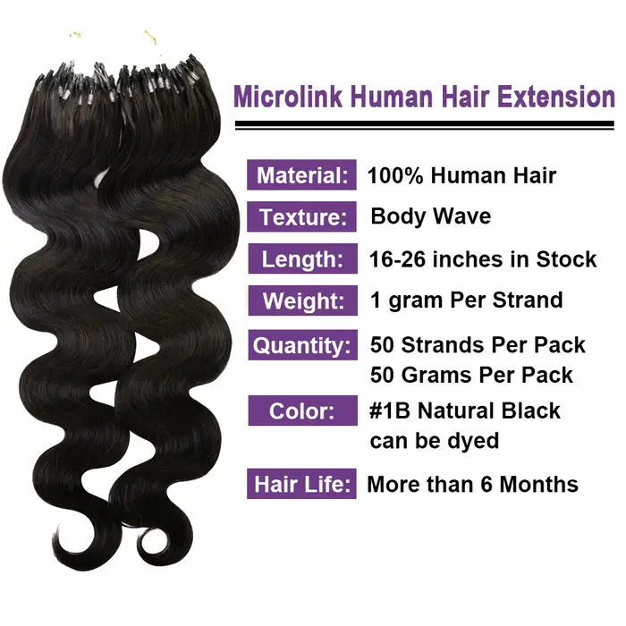 Micro lien Extensions de cheveux