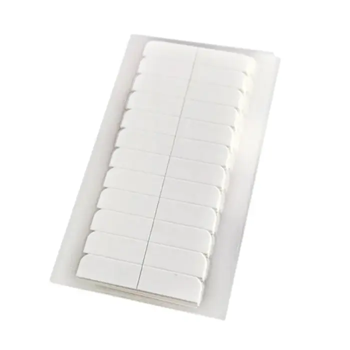 10*12 pcs/lot ruban d'extension de cheveux blanc sans brillance 0.8*4 cm