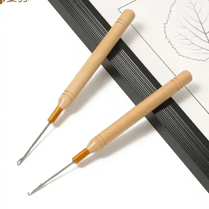 Kit d'extension de cheveux avec perle au Crochet