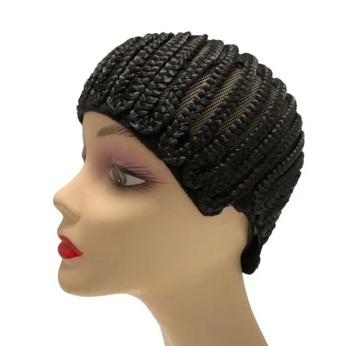 Bonnet de perruque tressé pour tresses de cheveux au Crochet, bonnet de Cornrow respirant pour une c