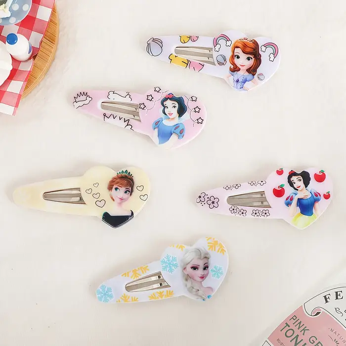 Lot de 5 pinces à cheveux latérales Elsa