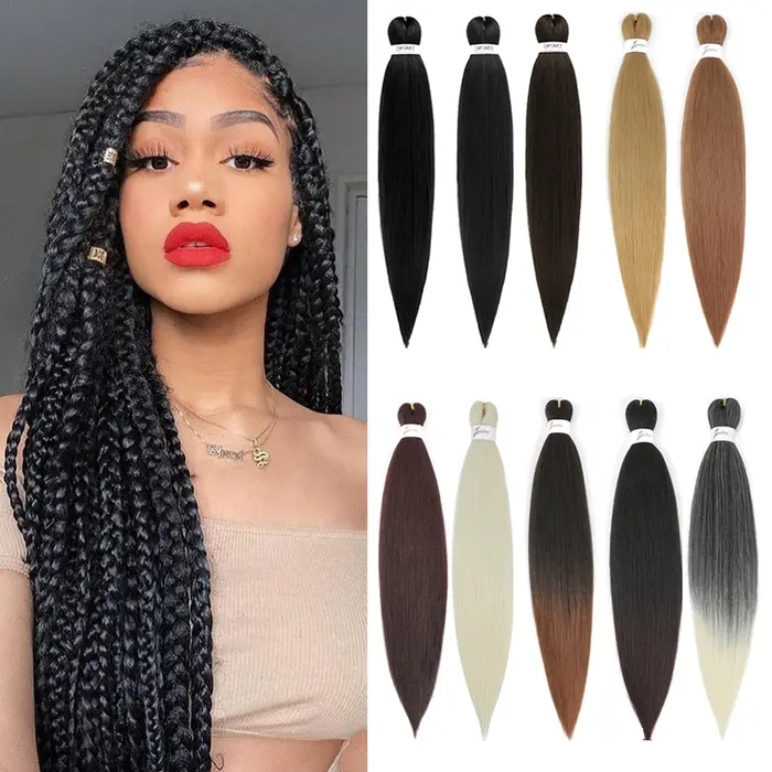 Extensions de Tresses Synthétiques Pré-étirées