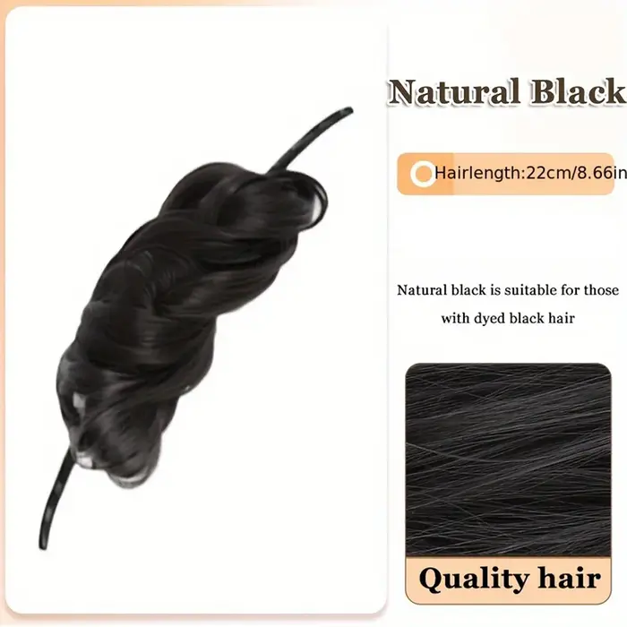 Extensions capillaires synthétiques à chignon auto-enroulement réglables pour augmenter le Volume de