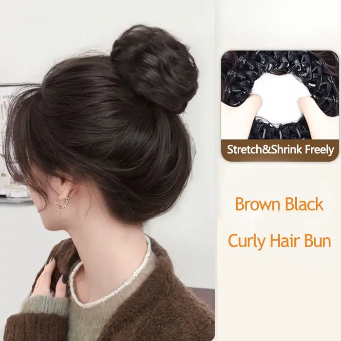 Chignon synthétique magique de 4 pouces