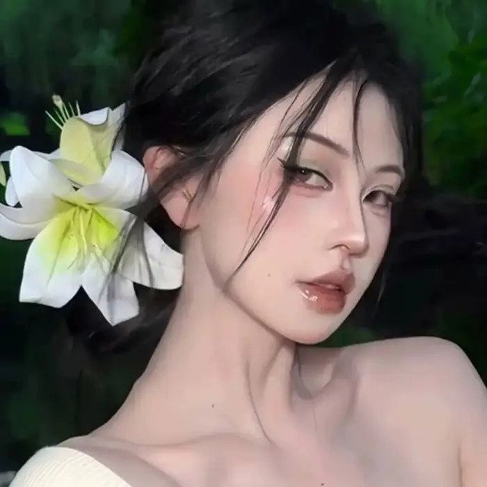 Pince à cheveux grande fleur