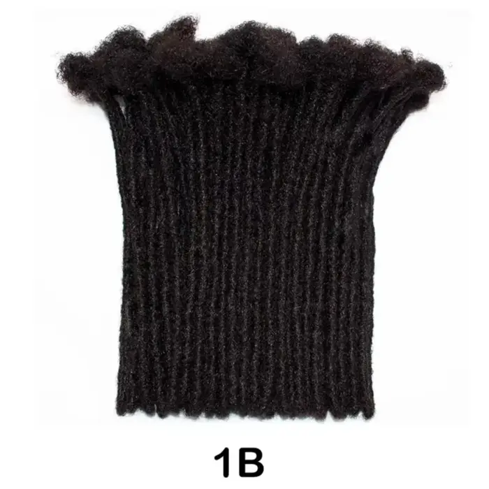 Extensions de dreadlocks en cheveux humains colorées de 4 à 30 pouces, largeur 0,4 cm, faites à la m