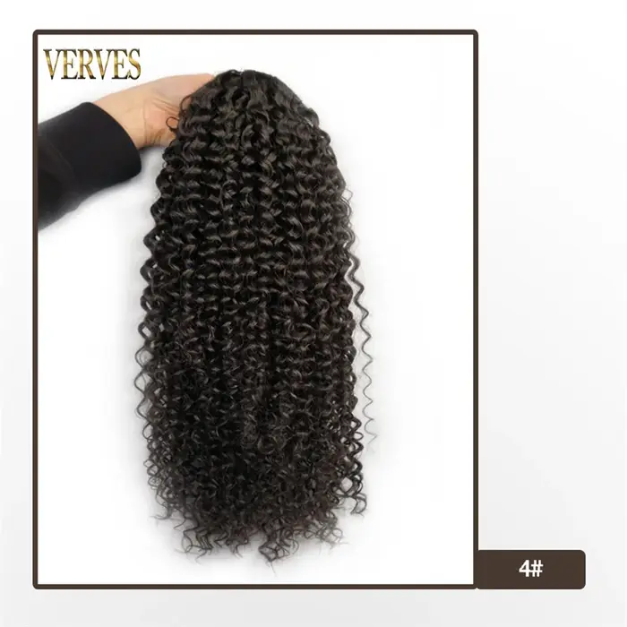 VERVES cordon synthétique bouffant queue de cheval Afro bouclés 16 pouces Extension de cheveux pince en Pontail