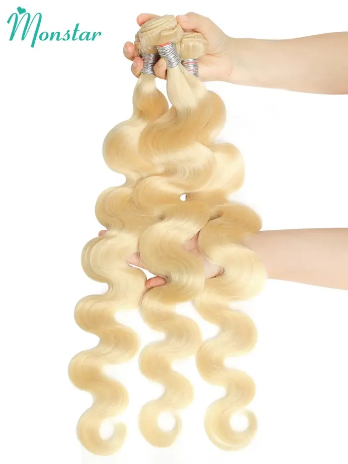 Extensions de cheveux blonds Monstar 613