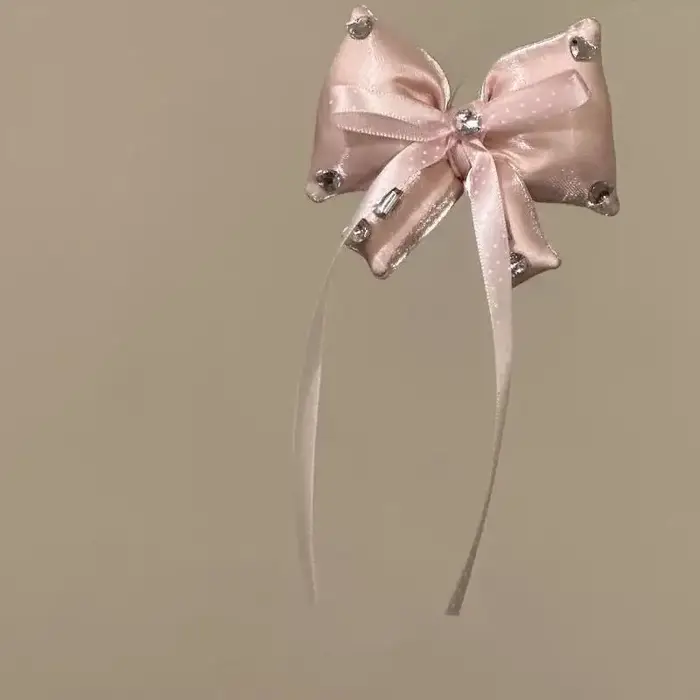 Pince à cheveux élégante pour franges, pince bec de canard, accessoire capillaire de luxe léger, bij