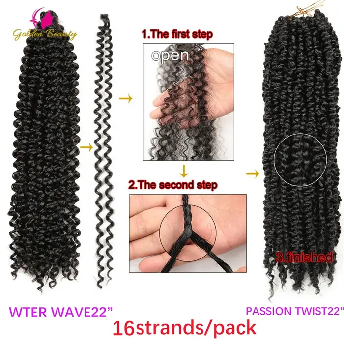 Extensions capillaires synthétiques longues au Crochet