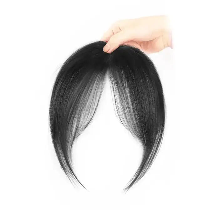 Nouvelle Frange Synthétique Naturelle Sans Couture pour Cheveux