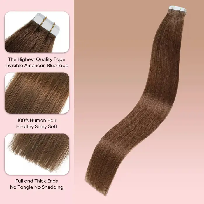 Extensions de cheveux humains bande dans