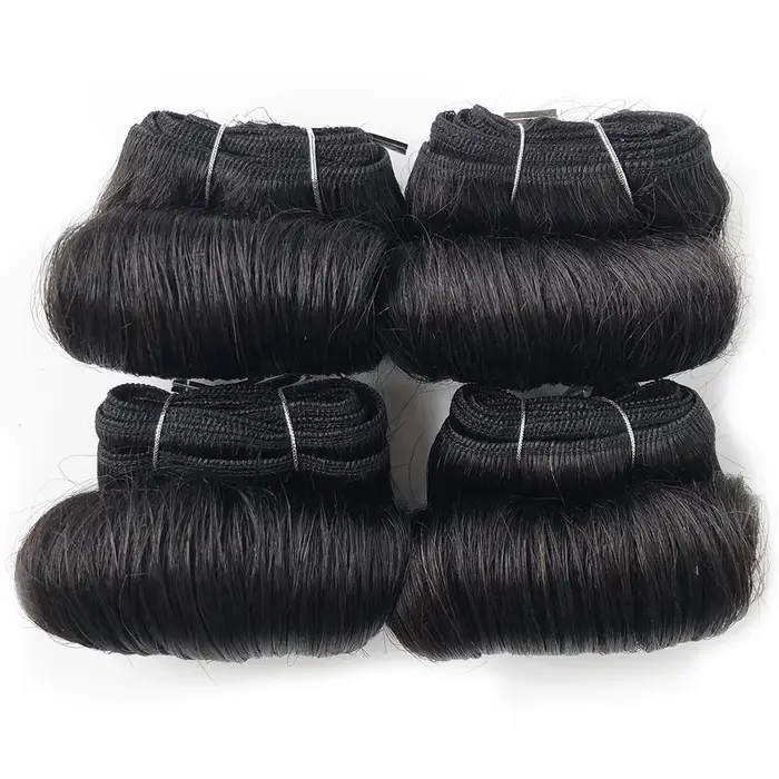 Tissage en lot brésilien 100% naturel bouclé, Extension de cheveux courts, blond 1B 30 99J 27, 5 5 6