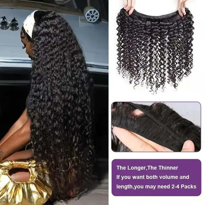 Lots de Cheveux Humains Ondulés Profonds (Loose Deep Wave) de 32, 36, 40 Pouces, Cheveux Brésiliens 