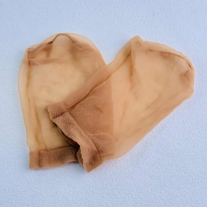 100/50/30/20/10 pièces Bonnets de perruque en nylon beige transparents pour femmes