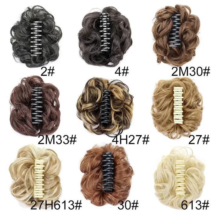 Chignon synthétique en désordre pour femmes