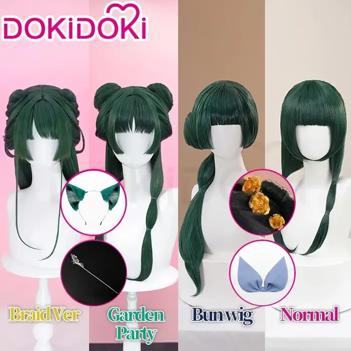 Perruque Maomao Anime The Apothecary Diaries DokiDoki pour femme