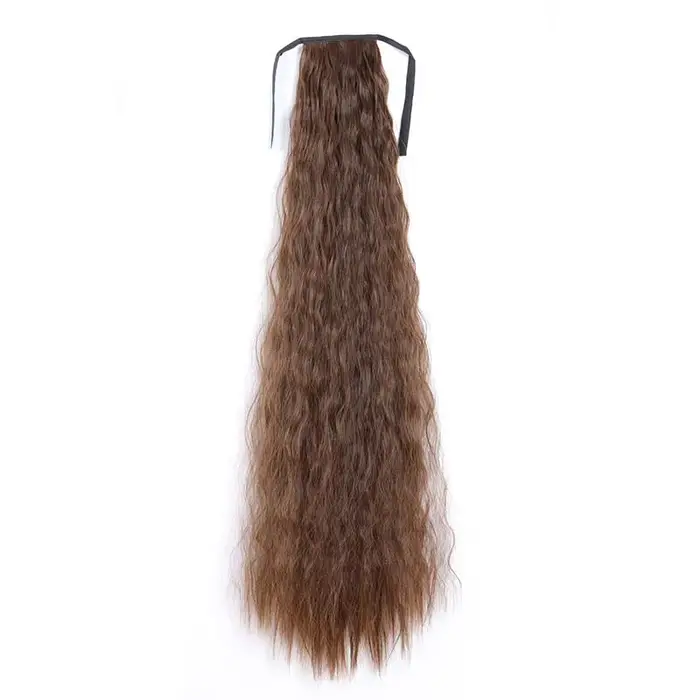 WIGSIN 32 pouces synthétique longue crépus bouclés queue de cheval cordon pince