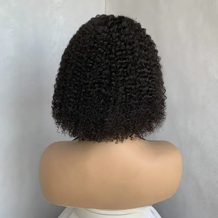 Haute qualité 5x5 avant dentelle vrais cheveux colle naturelle Bob perruque