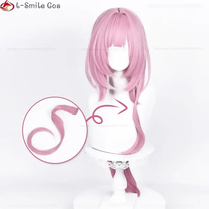 Elysia Cosplay perruque longue rose blanc perruques pour femmes Costumes
