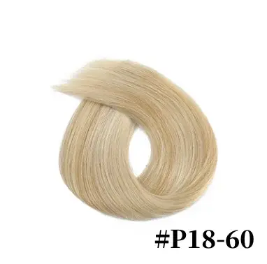 Bande blonde 100 % cheveux humains dans les extensions 12-26 pouces # 613 trames blondes platine pour coloration