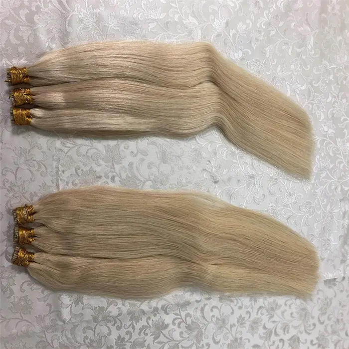 Extensions de Cheveux Naturels Remy Lisses Faits à la Machine