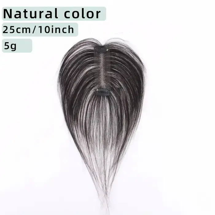 Perruque de cheveux humains, postiche légère et respirante sans couture, aspect naturel, sans colle 