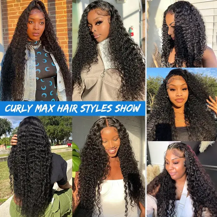 Perruque Lace Front Wig Naturelle Bouclée, Cheveux Humains, 4x4, 13x4, 13x6, Transparent HD, Deep Wa