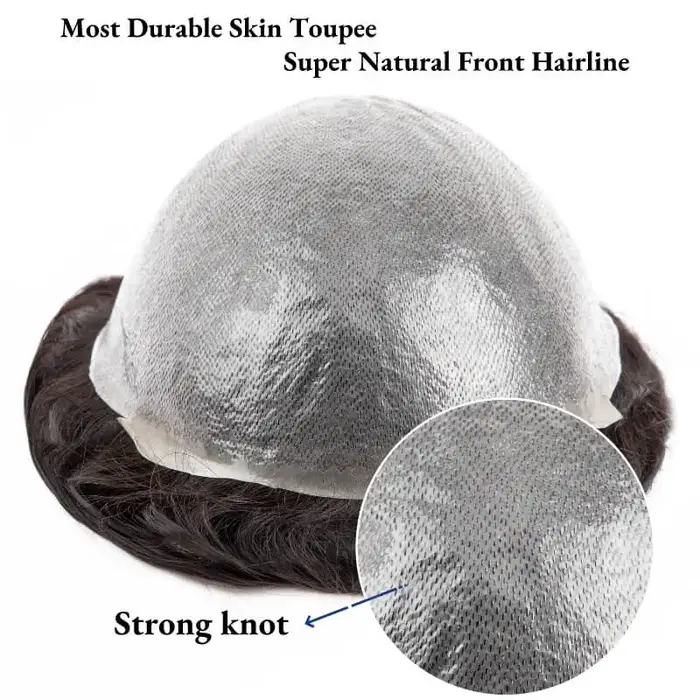 Prothèse capillaire pour homme en PU 0