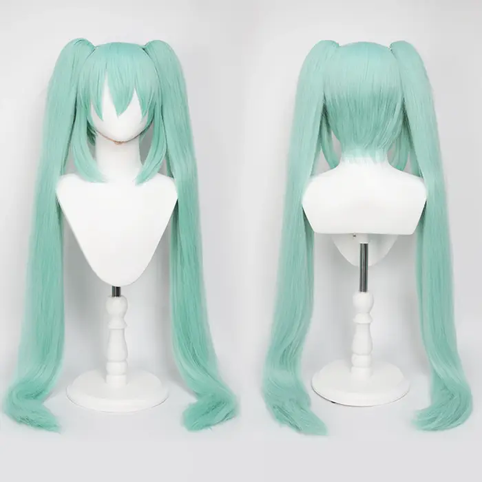 Perruque de Cosplay synthétique longue et lisse de 110cm + queue de cheval à Clip, perruques de Cosp