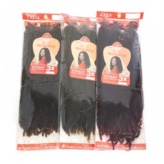 Extensions capillaires synthétiques Afro torsadées de printemps