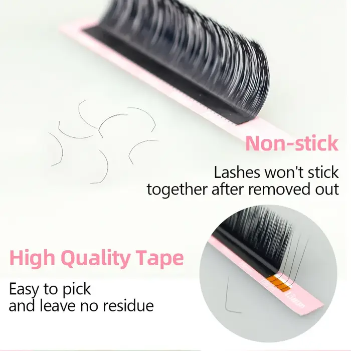 Extensions de cils en vison Qeelasee L L+ LC LD