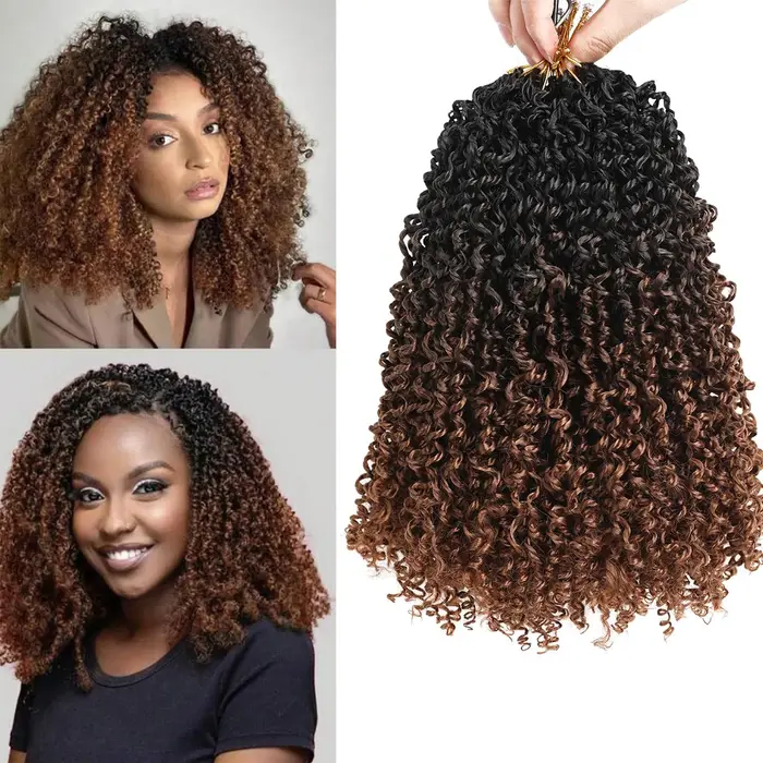 Extensions de cheveux au crochet Yanky Twist |   8" 10" 12" 14" de longueurs |   7 pièces/paquet |  