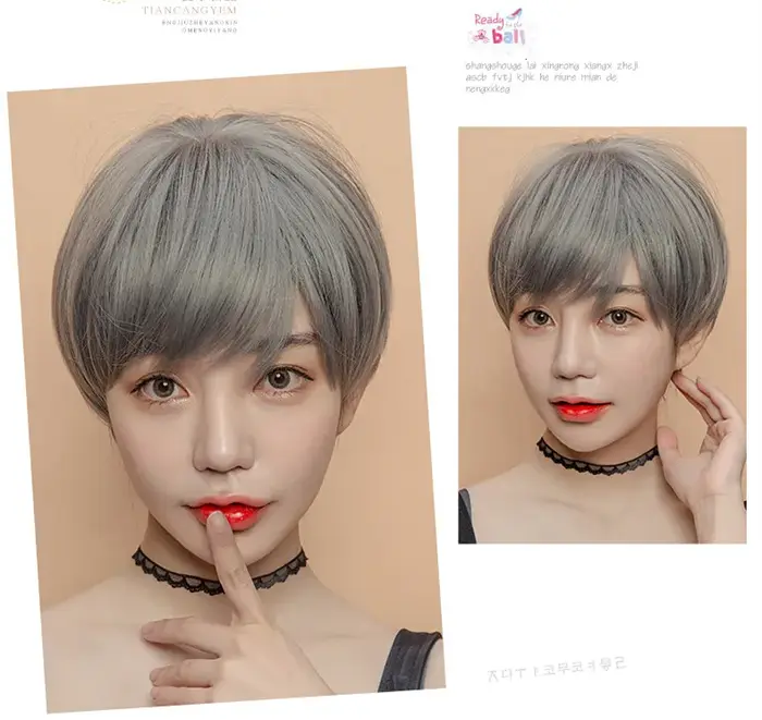 Extensions de cheveux synthétiques de Style coréen