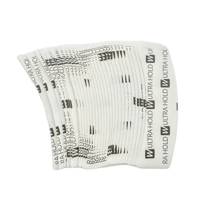 36 pièces 4 formes 7.6 cm * 2.2 cm blanc Ultra tenir ruban dentelle avant bande arc double face ruba