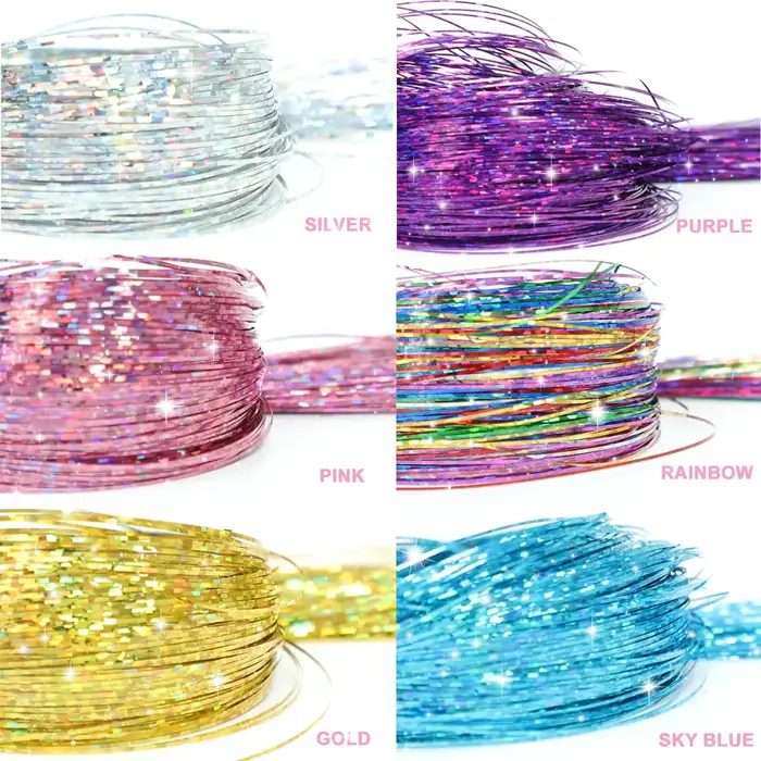 Kit de mèches scintillantes pour cheveux