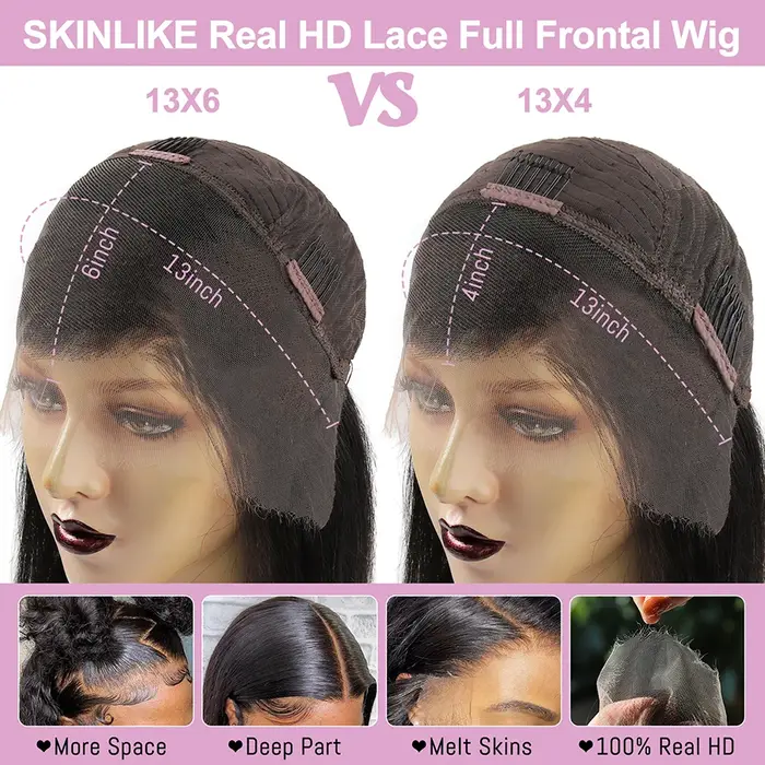 Perruque Full Lace Wig Loose Wave 250% HD – Wow Angel, perruques Full Lace Frontal Wig, peau fondue,