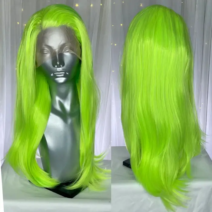 Perruque Lace Front Wig synthétique ondulée longue