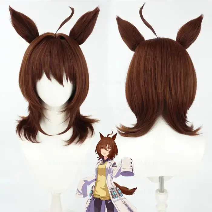 Perruque de Cosplay Uma Musume Pretty Derby Agnes Tachyon