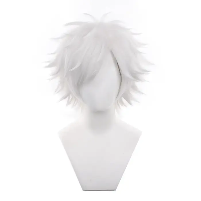 Perruque Qifrey blanche pour adulte unisexe, accessoire de costume pour fête, Halloween, Noël, cospl
