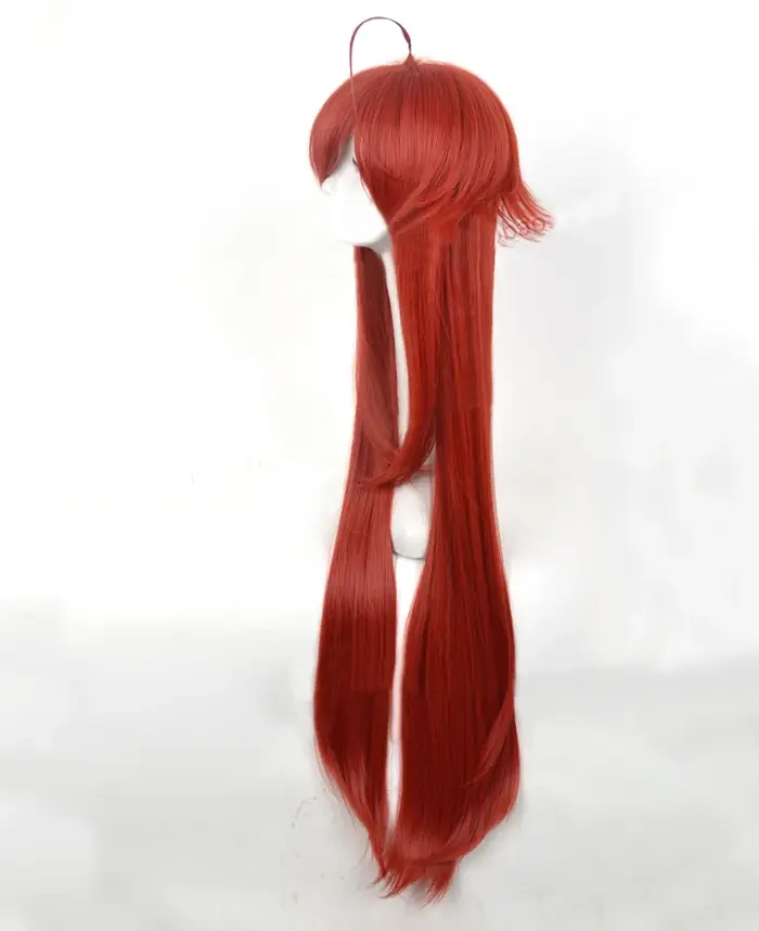 Lycée DxD Rias Gremory 100cm Long Vin Rouge Chaleur Degré Cheveux Cosplay Costume Perruque + Bonnet Gratuit