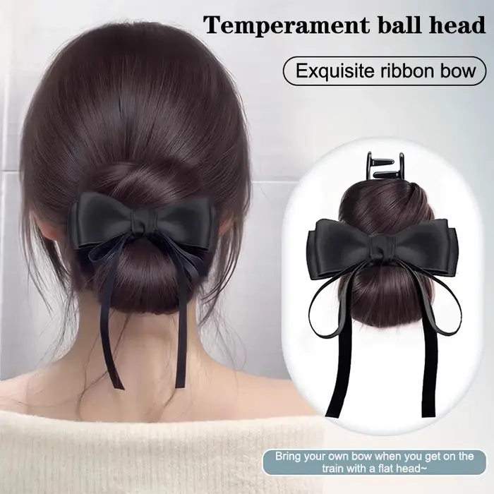 Postiche chignon en désordre Easy Updo ; Perruque droite à clipser pour femme ; Extension